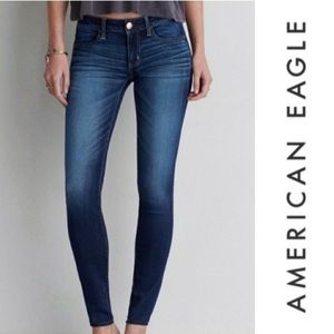 American eagle super stretch blue leggings jeans size 2